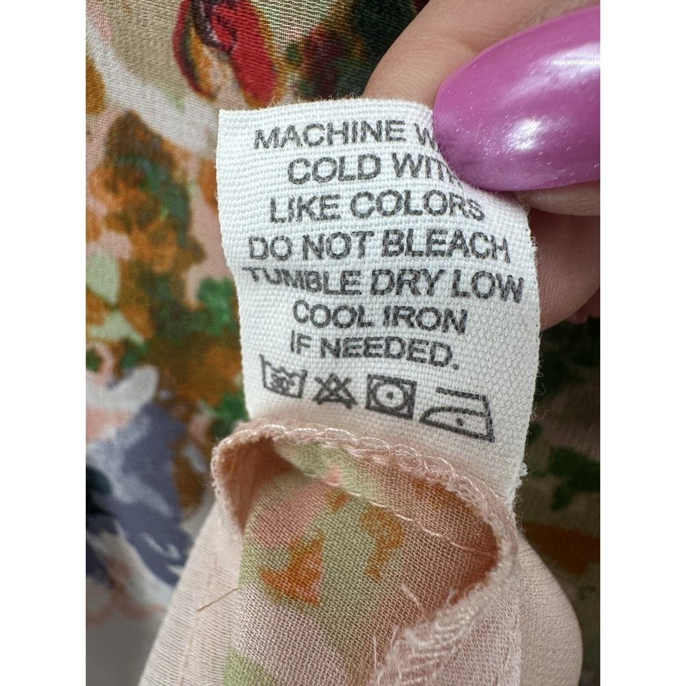 Live 4 Truth Plus Kimono Cardigan 2x Floral Open Front Bell Ruffle Sleeve AB02 - Picture 10 of 11